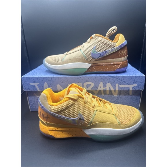 Nike Ja Morant 1 Eybl Peach Jam EYBL Size 4 Basketball Shoes FN6615-900 BOX